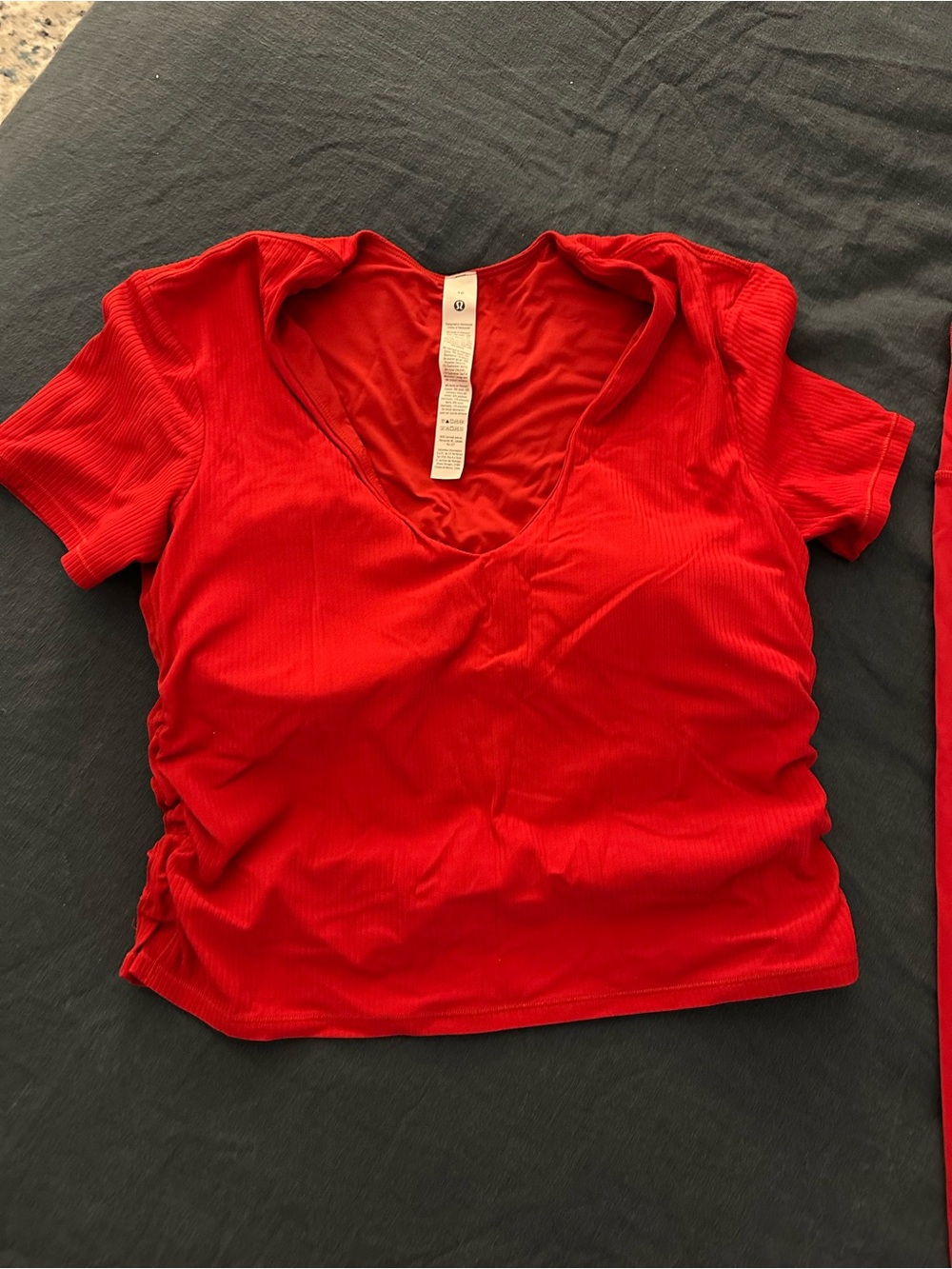 Lululemon All It Takes Ribbed Nulu T-Shirt in Oxford Red